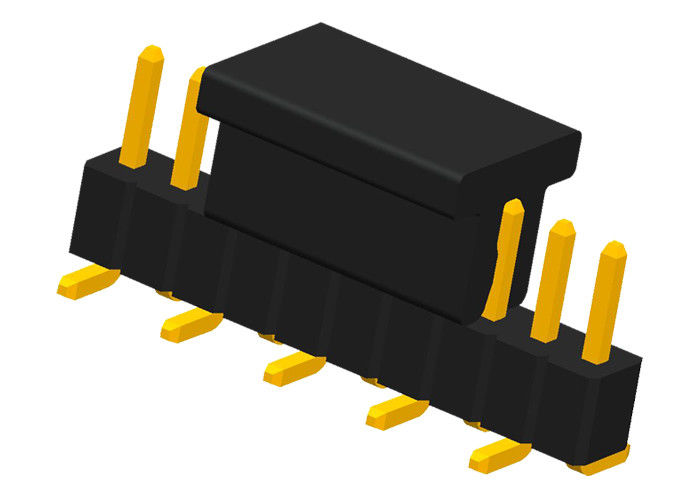 SMT Pin Header 10 Pin Single Row CAP มุมขวาหัวคอนเน็กเตอร์แฟลชทองคำ