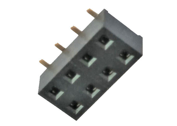 หัวต่อหัวเข็ม 90 องศาหญิง Connector2.54 Mm สองแถว SMT Surface Mount Pin Header