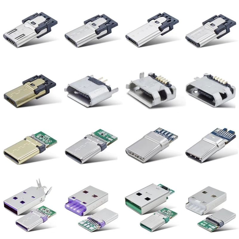 Type C Micro Usb Connector ตัวเรือนสแตนเลสสตีลพร้อมฟังก์ชั่นชาร์จ / ข้อมูล