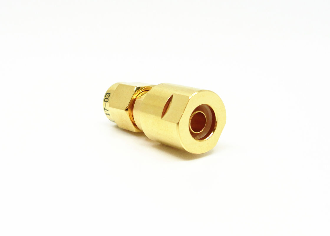 มินิขนาดทองเหลืองเชื่อมต่อ SMA ชายสำหรับ LMR200 MF147B CXN3449 เคเบิ้ล