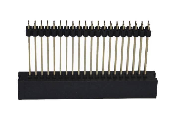 PCB Board 2.0 มม. Pitch Connector 40 Pin กรมทรัพย์สินทางปัญญาประเภทคู่พลาสติกแบบตรง