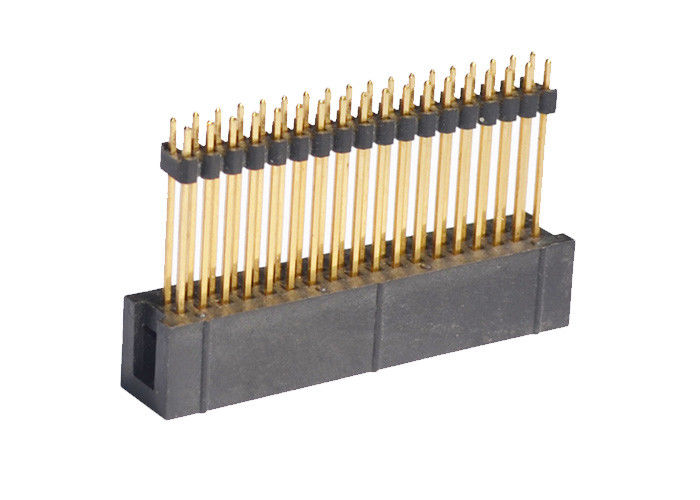 ทองเหลืองติดต่อ 18 Pin Header 2.54 มม. หัวต่อแบบตรงสำหรับบอร์ด PCB