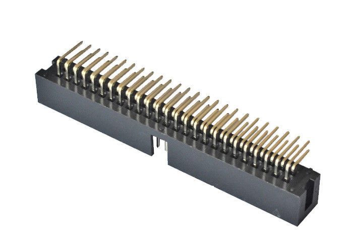 มุมขวาเชื่อมต่อ Pcb 90 องศาชนิดกล่อง 2.54 มม. สนาม 50 Pin Header
