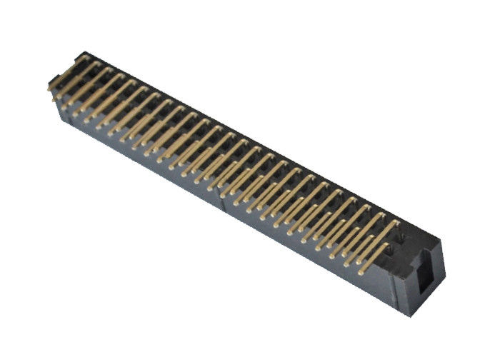 มุมขวาเชื่อมต่อ Pcb 90 องศาชนิดกล่อง 2.54 มม. สนาม 50 Pin Header