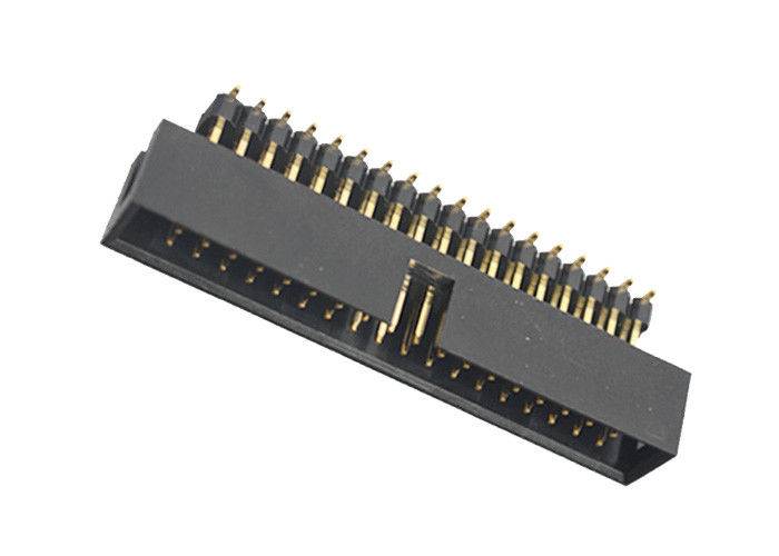 ส่วนหัวของกล่องพลาสติก 3.0AMP 2.54 Mm SMT ชนิด PCB Board ทองคำแฟลช