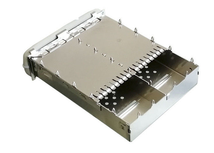 QSFP14 SFP Cage Connector 2 พอร์ต 1x2 Ganged 40G Ethernet ใช้กับปะเก็น EMI