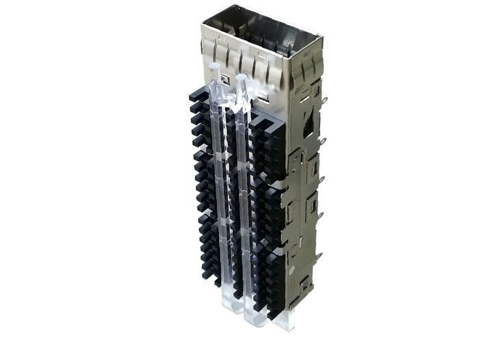 QSFP Cage ตัวเชื่อมต่อ SFP Cage พอร์ตเดียวสำหรับโมดูลแสง QSFP14