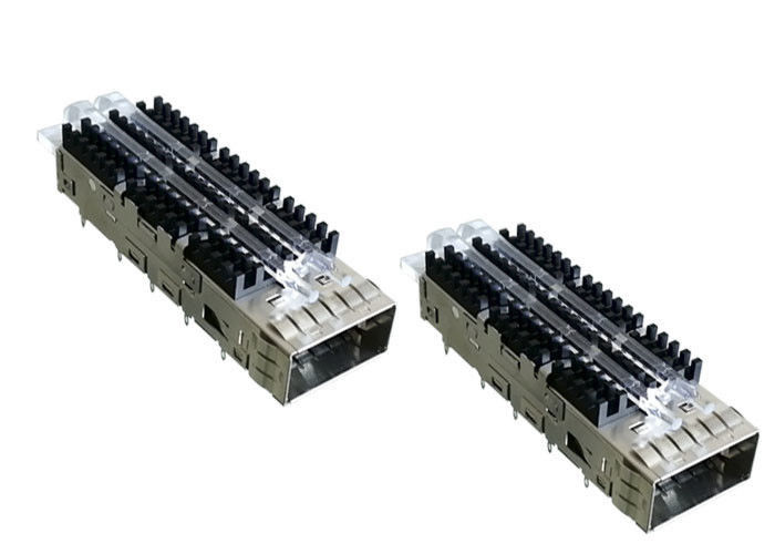 QSFP Cage ตัวเชื่อมต่อ SFP Cage พอร์ตเดียวสำหรับโมดูลแสง QSFP14