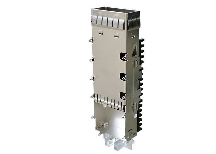 QSFP Cage ตัวเชื่อมต่อ SFP Cage พอร์ตเดียวสำหรับโมดูลแสง QSFP14