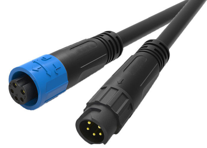 ข้อมูลพลังงานรวมตัวเชื่อมต่อสายเคเบิลกันน้ำดาบปลายปืน 5 Pin สำหรับไฟ LED