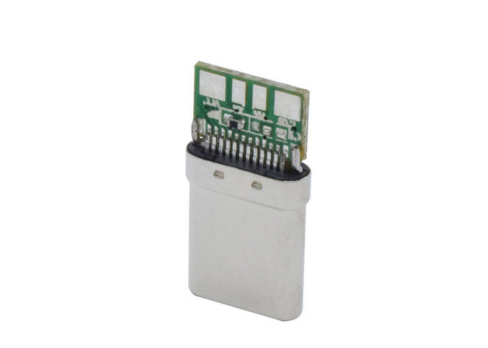 10 Pin Usb 3.1 Type C Connector ชายประสานทนทานสำหรับโทรศัพท์มือถือ