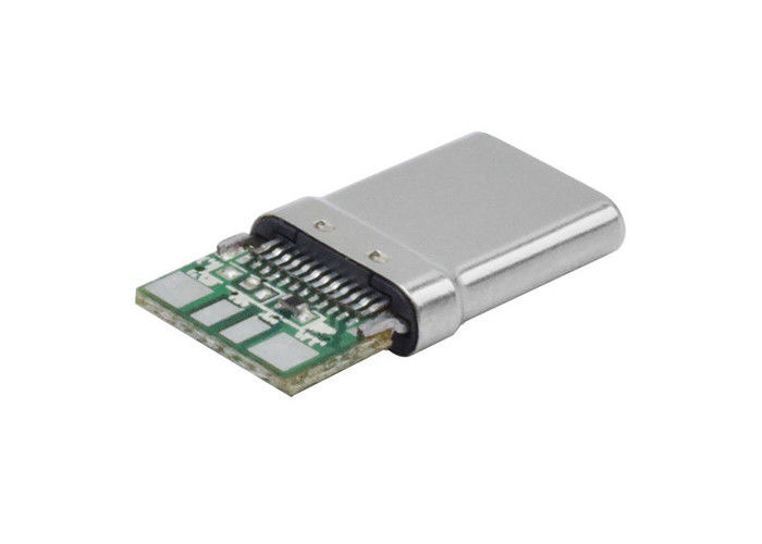 10 Pin Usb 3.1 Type C Connector ชายประสานทนทานสำหรับโทรศัพท์มือถือ