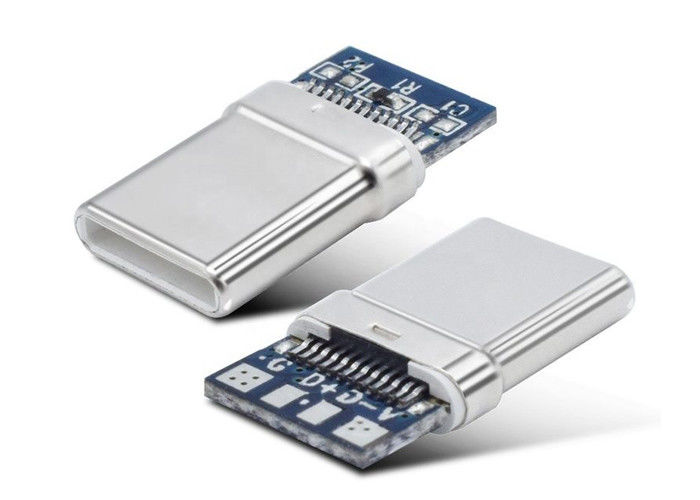 Type C Micro Usb Connector ตัวเรือนสแตนเลสสตีลพร้อมฟังก์ชั่นชาร์จ / ข้อมูล